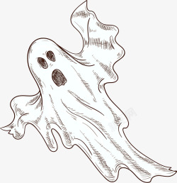 白色幽灵鬼魂素材