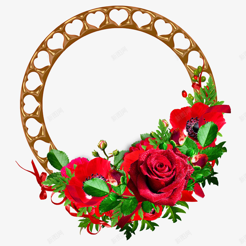 金属边红色玫瑰相框png免抠素材_88icon https://88icon.com 玫瑰 相框 红色 金属边