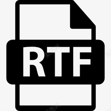 闪电符号RTF文件的符号图标图标