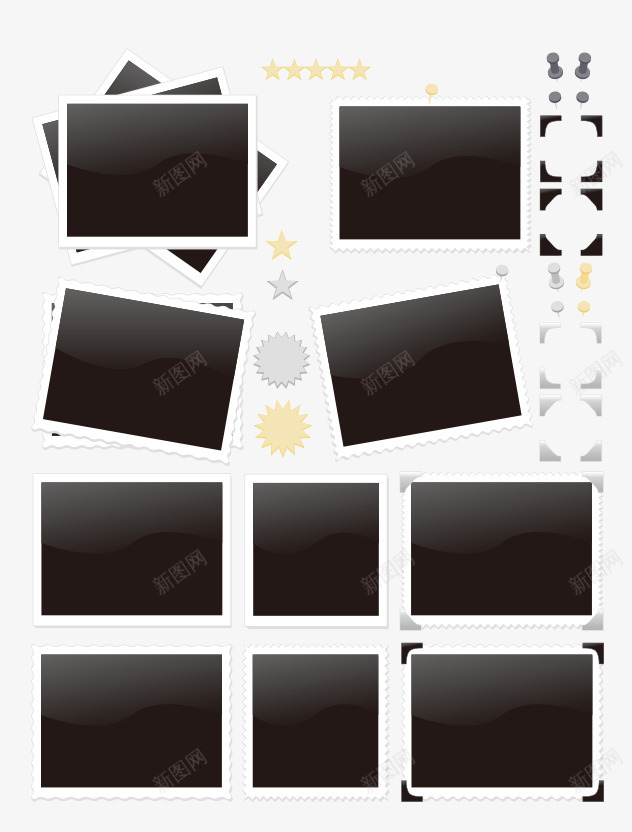 邮票边框png免抠素材_88icon https://88icon.com png矢量图 回忆 纪念 边框 邮票 邮票边