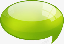 绿色质感对话框装饰素材