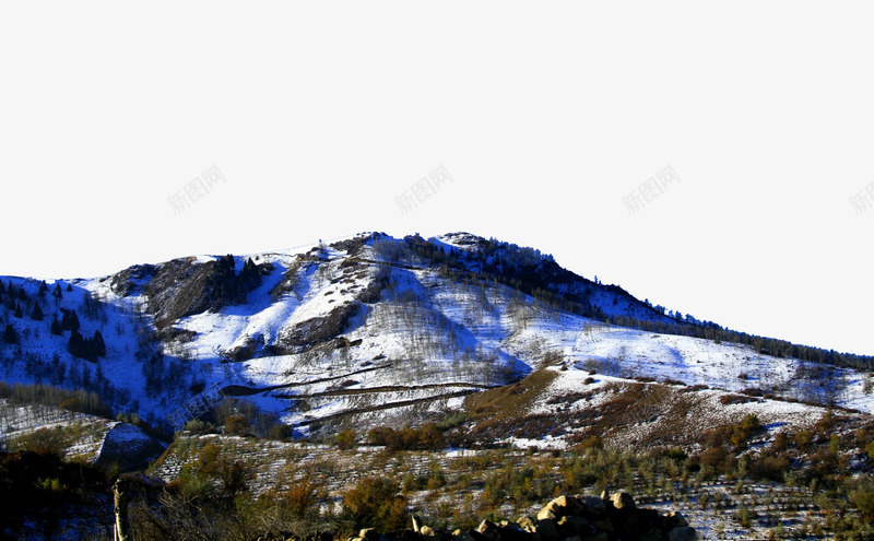 新疆昌吉奇台雪山十一psd免抠素材_88icon https://88icon.com 名胜古迹 旅游风景 著名建筑