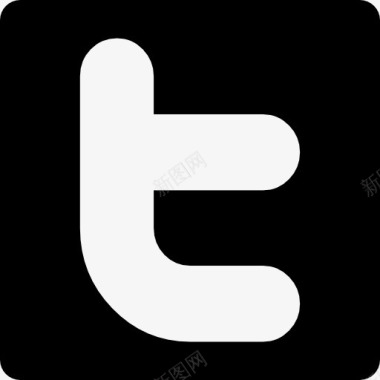 社会网络推特标志图标图标