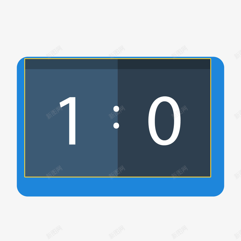 蓝色圆角比分元素矢量图ai免抠素材_88icon https://88icon.com 光泽 创意 卡通 圆角 插画 比分 蓝色 矢量图