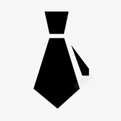 黑色领带PNG手绘黑色领带图标高清图片
