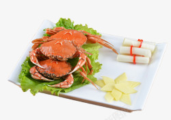 生菜螃蟹蟹排素材