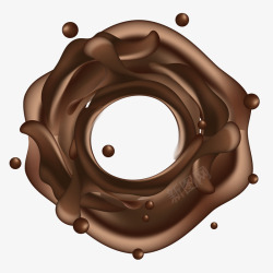 灰色圆弧巧克力美食元素矢量图素材