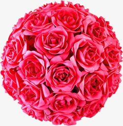 红色鲜花花球玫瑰素材