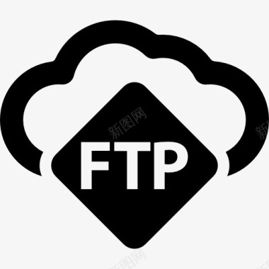 云FTP上传图标图标