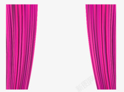 粉色窗帘素材