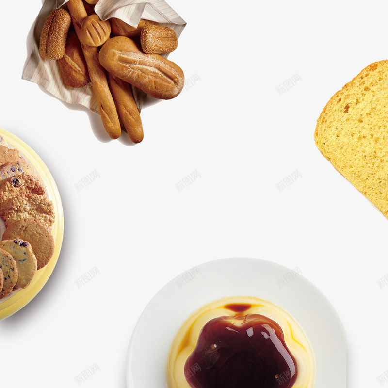 灰色美食食物png免抠素材_88icon https://88icon.com 光泽 果酱 灰色 盘子 纹理 美食 面包片 食物