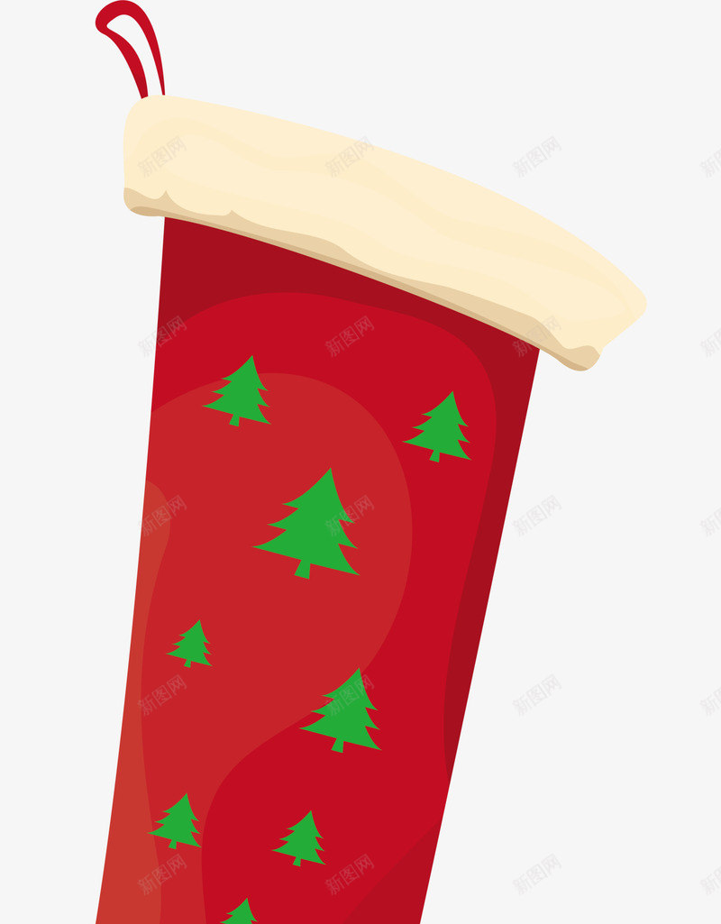 绿色圣诞树袜子png免抠素材_88icon https://88icon.com 卡通袜子 圣诞树 圣诞袜 清新袜子 绿色袜子 装饰图案