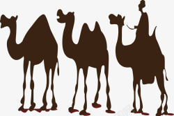 沙漠里的骆驼素材