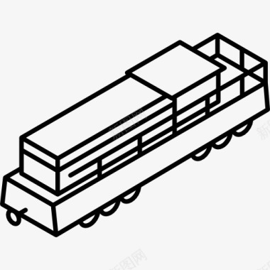 货运员工货运列车图标图标
