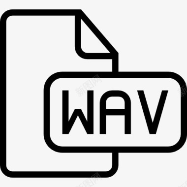 WAV扩展wav文件概述符号界面图标图标