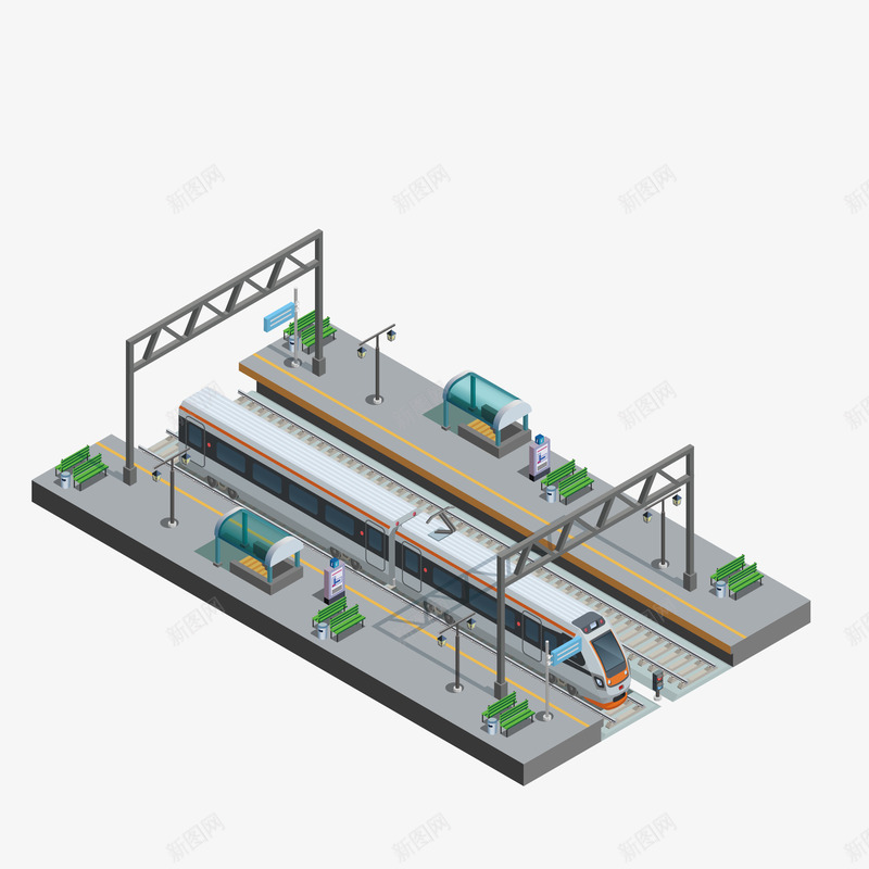 创意卡通建筑物矢量图eps免抠素材_88icon https://88icon.com 创意 卡通 图案 小清新 彩色 扁平化 火车 灰色 简约 装饰 矢量图