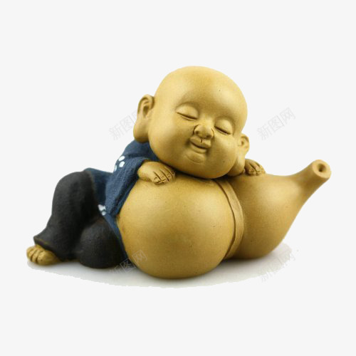 一个小和尚趴着葫芦上的摆件png免抠素材_88icon https://88icon.com 光头小和尚 古代 可爱 喝上 摆件 葫芦