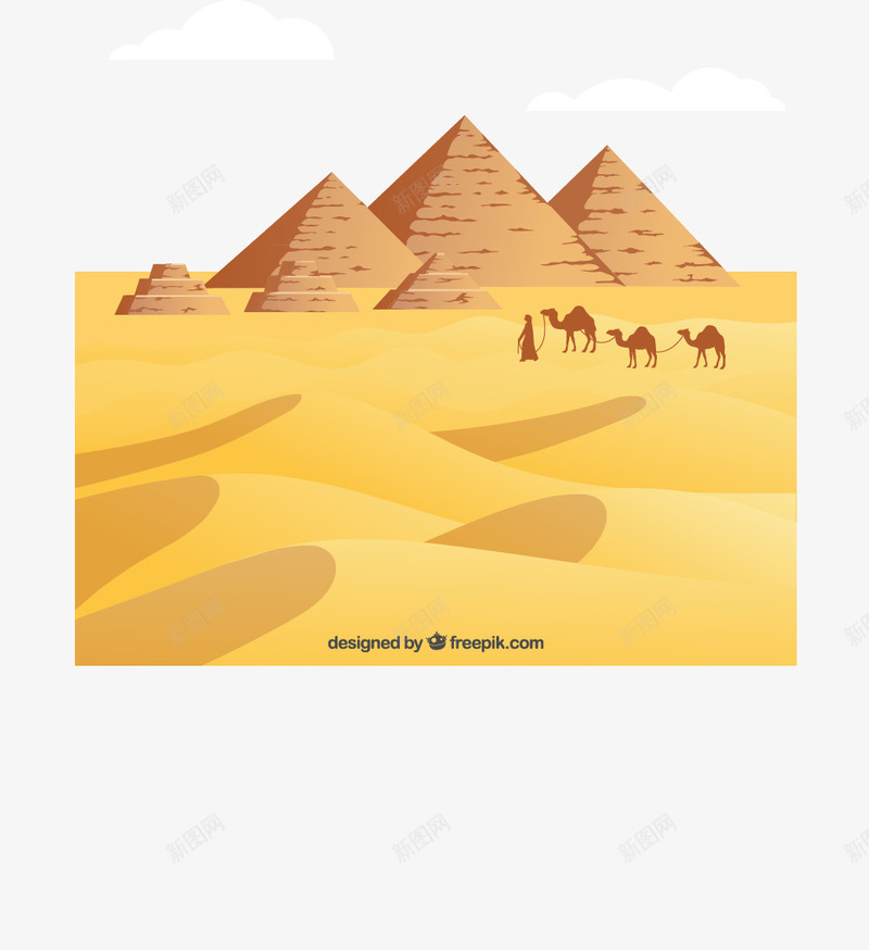 沙漠矢量图ai免抠素材_88icon https://88icon.com 古 埃及 景观 沙 绿洲 金字塔 矢量图