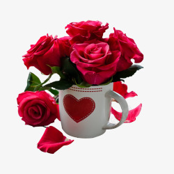情人节浪漫红色玫瑰花素材
