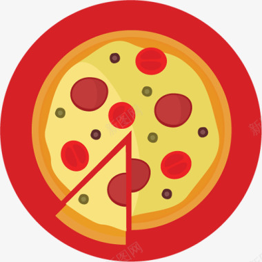 家庭披萨饼披萨饼图标图标