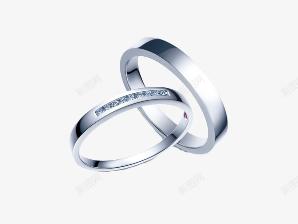 IDO精练对戒png免抠素材_88icon https://88icon.com 产品实物 真爱加冕系列 精练对戒