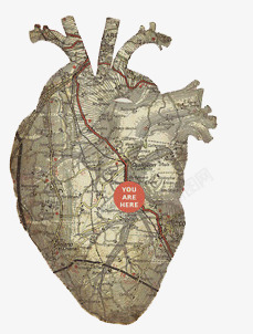 地图样式心脏血管素材