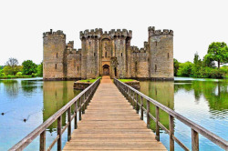 英国中世纪古堡摄影素材