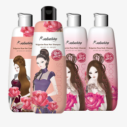 洗发系列粉色沐浴系列高清图片