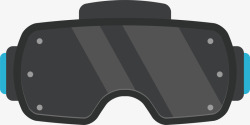 眼罩虚拟现实游戏矢量图素材