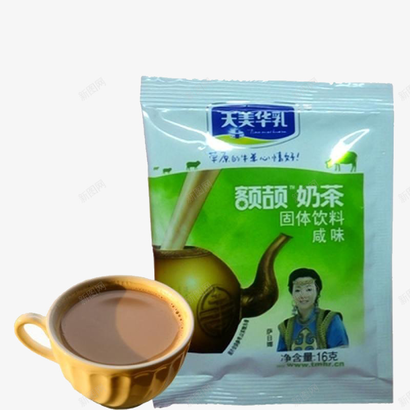 正宗额吉奶茶粉休闲装png免抠素材_88icon https://88icon.com 产品实物 内蒙古特产 小袋 携带方便