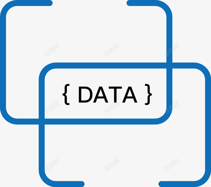 数据时代蓝色边框png免抠素材_88icon https://88icon.com PNG 圆角 数据 蓝色 边框