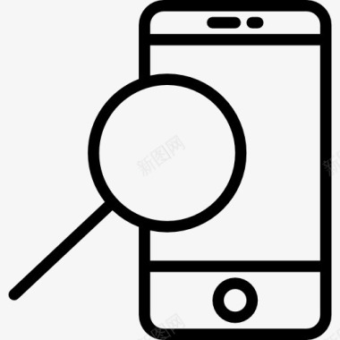 目标搜索智能手机图标图标