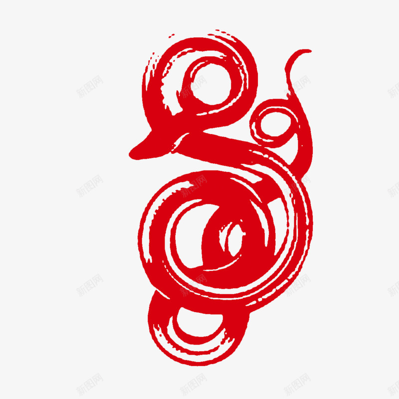 蛇年剪纸png免抠素材_88icon https://88icon.com 红色 节日 蛇 蛇年大吉 设计素材