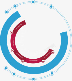 圆弧图表图表中的半圆装饰高清图片