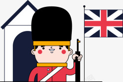 英国士兵矢量图素材