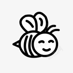 拉通蜜蜂png免抠素材_88icon https://88icon.com 动物 卡通 简笔画 蜜蜂