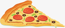 美味的披萨矢量图素材