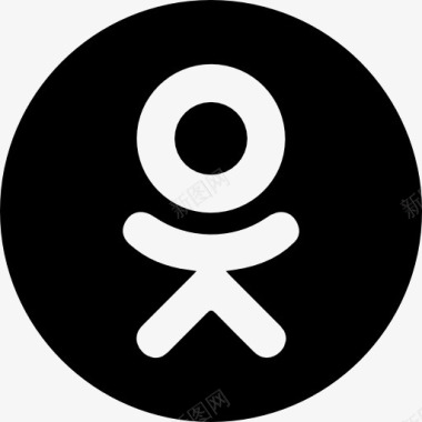社会网络Odnoklassniki标志图标图标