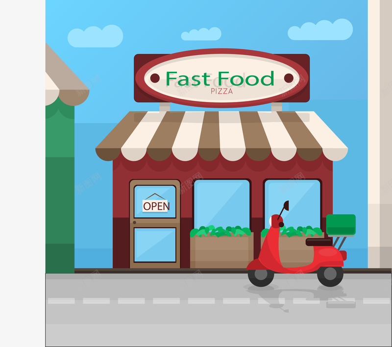 披萨快餐食品商铺png免抠素材_88icon https://88icon.com 商铺 快餐 披萨 矢量素材 食品