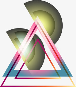 三角形边框素材