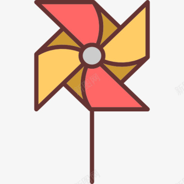 鸭子玩具Pinwheel图标图标