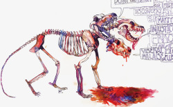 骸骨PNG图恐怖风格地狱三头犬骸骨高清图片