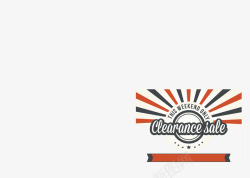 商场销售清仓甩卖美式复古图标矢量图高清图片