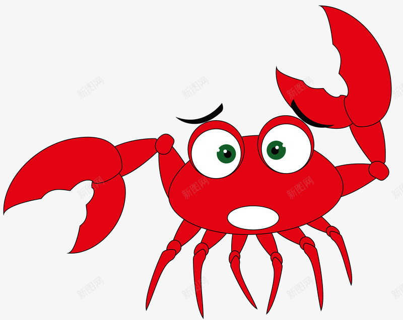 举手的螃蟹png免抠素材_88icon https://88icon.com 举手 举手的螃蟹 动物 卡通螃蟹 红色的螃蟹 螃蟹 食物 高举手臂