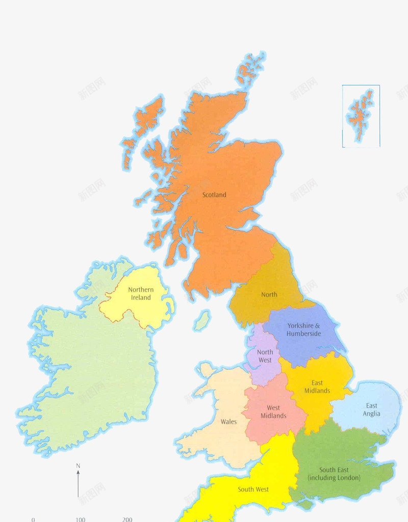 英国分区png免抠素材_88icon https://88icon.com 区划 国家 地图 英国地图