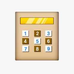 算数公式金黄色计算器高清图片