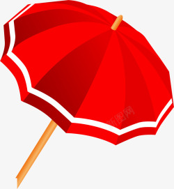 夏日商场红伞素材