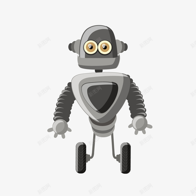机器人png免抠素材_88icon https://88icon.com 创想 创意 卡通 手绘 智能 机器人 机器人设计 黑色