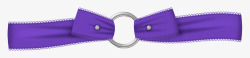 紫色缎带扣子素材