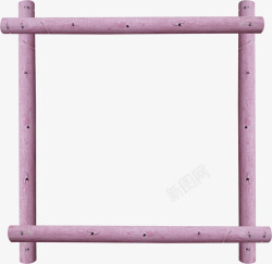 木棍方框紫色木棍方框高清图片